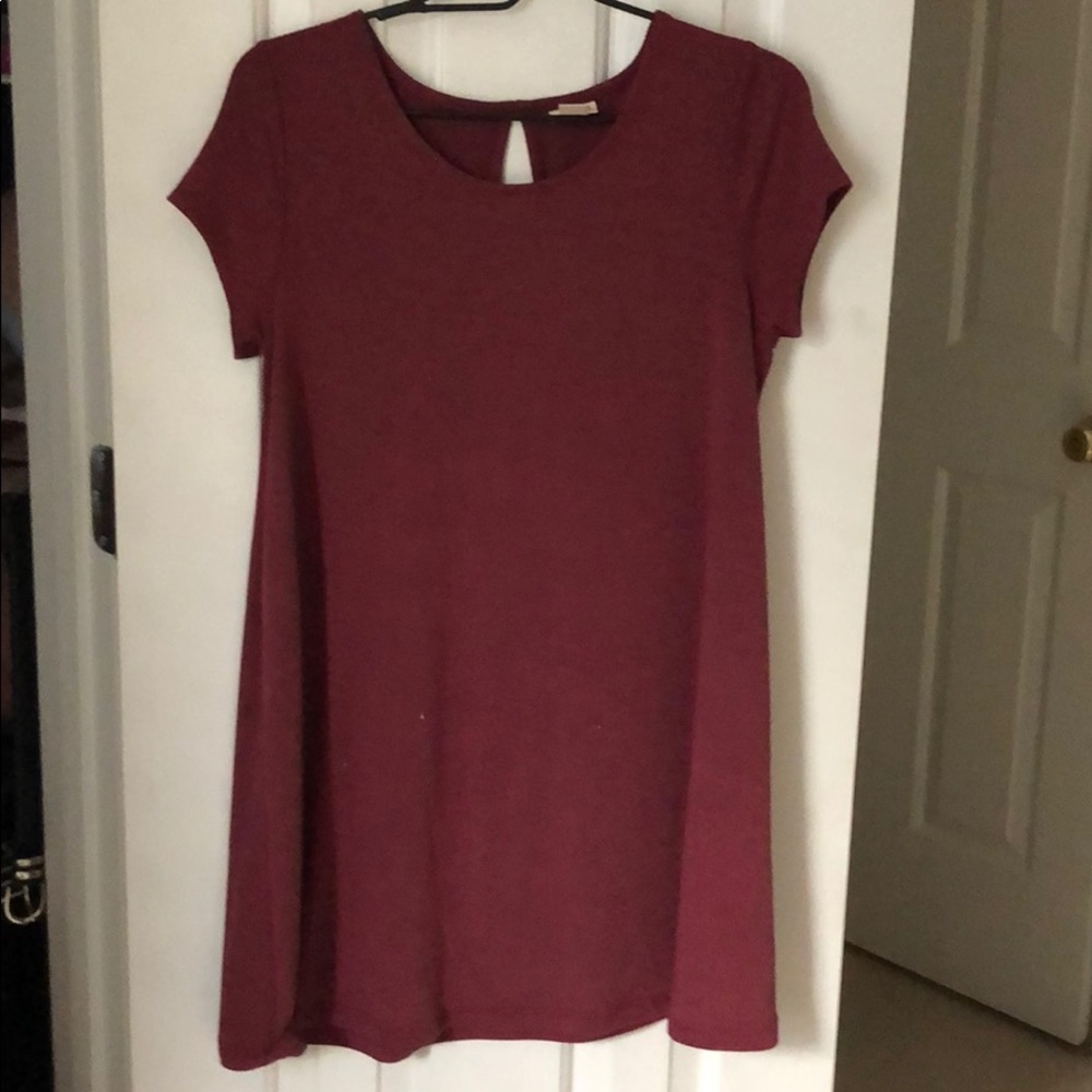 Maroon Mini flowy dress